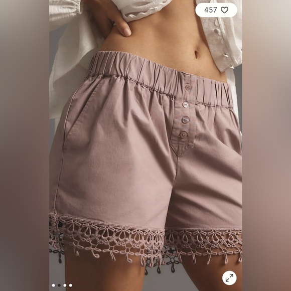 Maeve Embellished Boxer Shorts - Picture 2 of 4